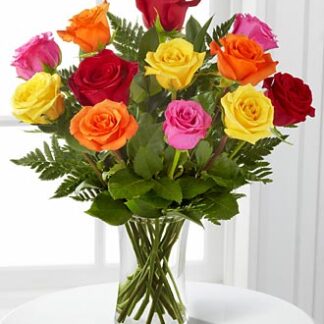 1 Dozen Long Stem Mixed Roses
