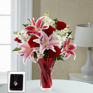 The Anniversary Bouquet with Pendant