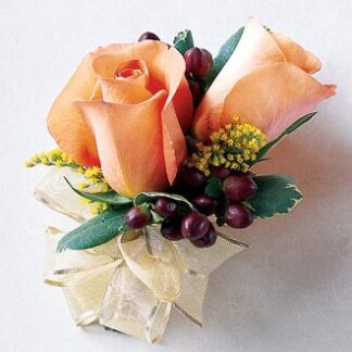Peach Corsage