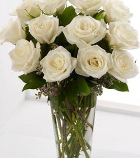 Long Stem White Rose Bouquet