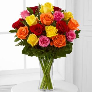 18 Mixed Roses
