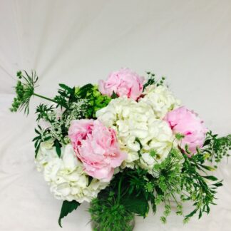 Peonies and Hydrangea
