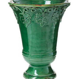 Rustic Garden Green Leaf Planter