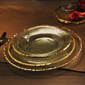 ANNIEGLASS Edgey Antique Charger 12"