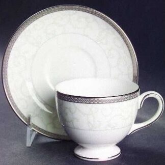 Celestial Platinum Tea Cup and Saucer
