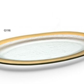 Roman Antique Gold Large Oval Platter