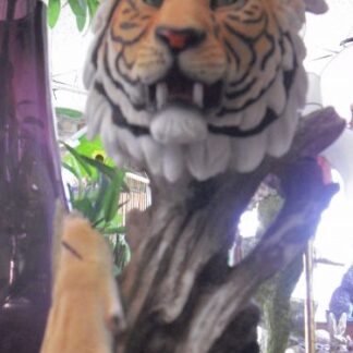 Large Floating Tiger Mantle Piece