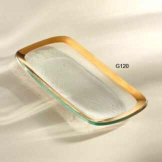Roman Antique Gold Relish Tray