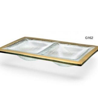 Roman Antique Gold Two Section Dish
