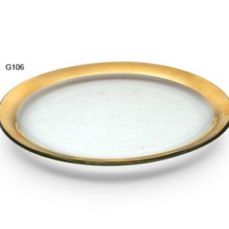 Roman Antique Gold Dinner Plate