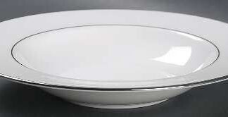 Hannah Platinum Rimmed Soup Bowl