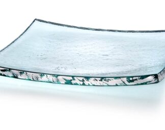 Annie Glass gold slab 10" x 10"