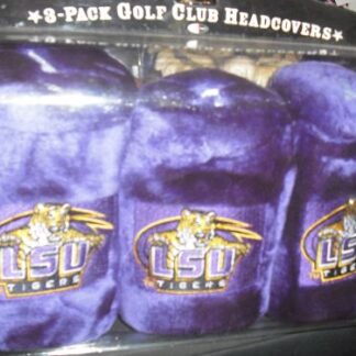 Set of Three LSU Golf Headcovers