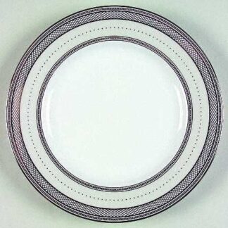 Silk Ribbon Pearl Salad Plate