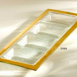 Roman Antique Gold Four Section Tray