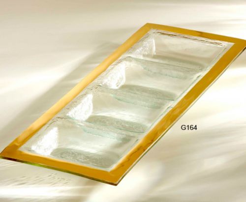 Roman Antique Gold Four Section Tray