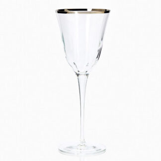 Optical Platinum Wine Glass