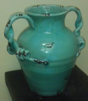 Blue Urn With Handles
