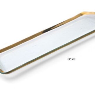 Roman Antique Gold Oblong Pastry Tray