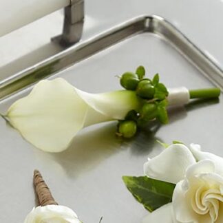 White Calla Boutonniere