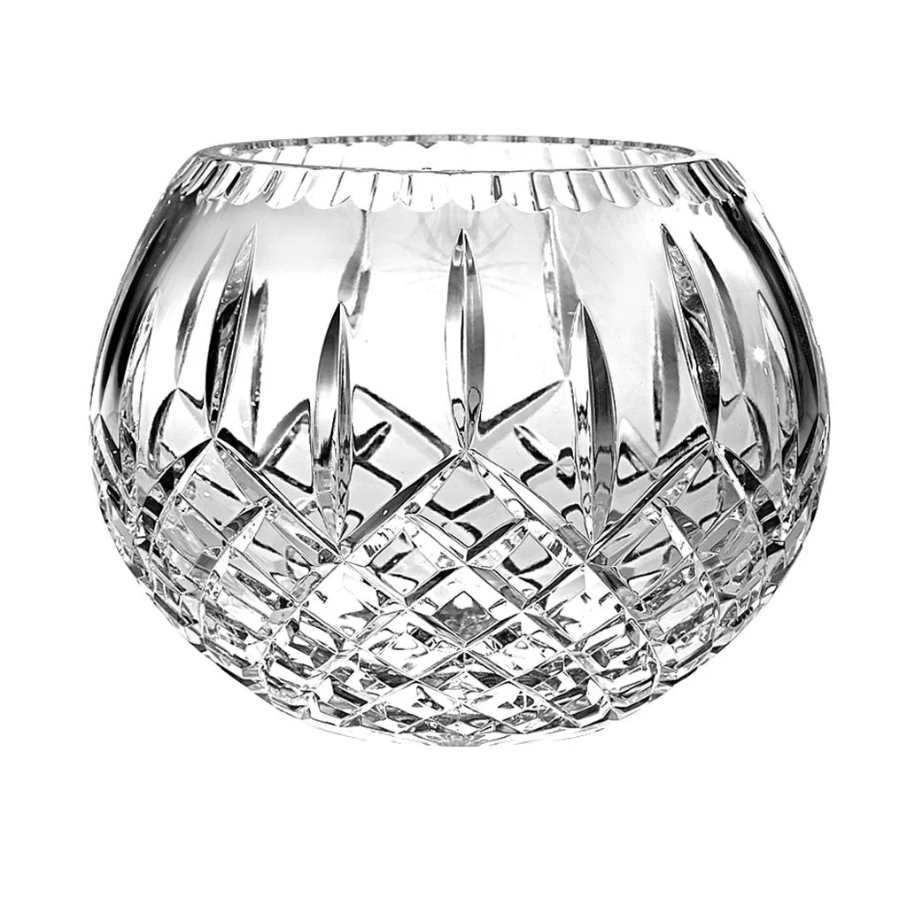 crystal rose bowl