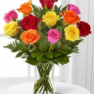 1 Dozen Long Stem Mixed Roses