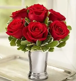 Mint Julep with Roses