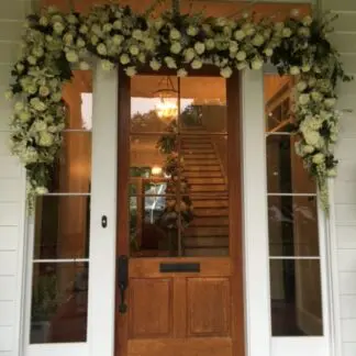 Front door flower garland
