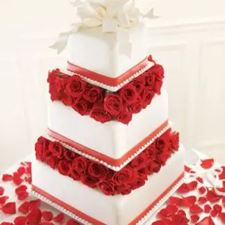 Sweet Roses Cake Decoration