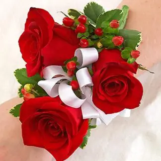 All Red Corsage
