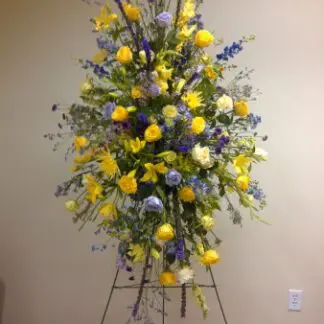 Purple and Gold Standing Spray