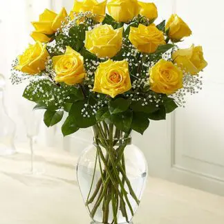 Premium Long Stem Yellow Roses