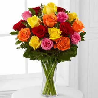 18 Mixed Roses