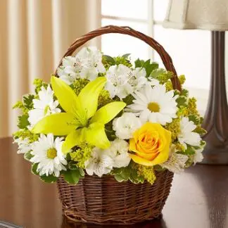 Peace, Prayers, & Blessings- Yellow and White