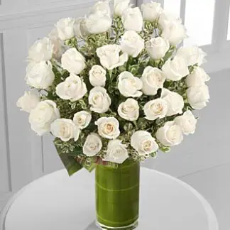 Clarity Luxury Rose Bouquet - 24-inch Premium Long-Stemmed Roses