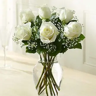 Love's Embrace Roses White