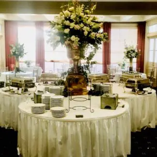 Copper Urn filled with Elegant White florals