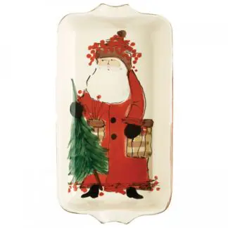 Vietri Old St. Nick rect baking dish